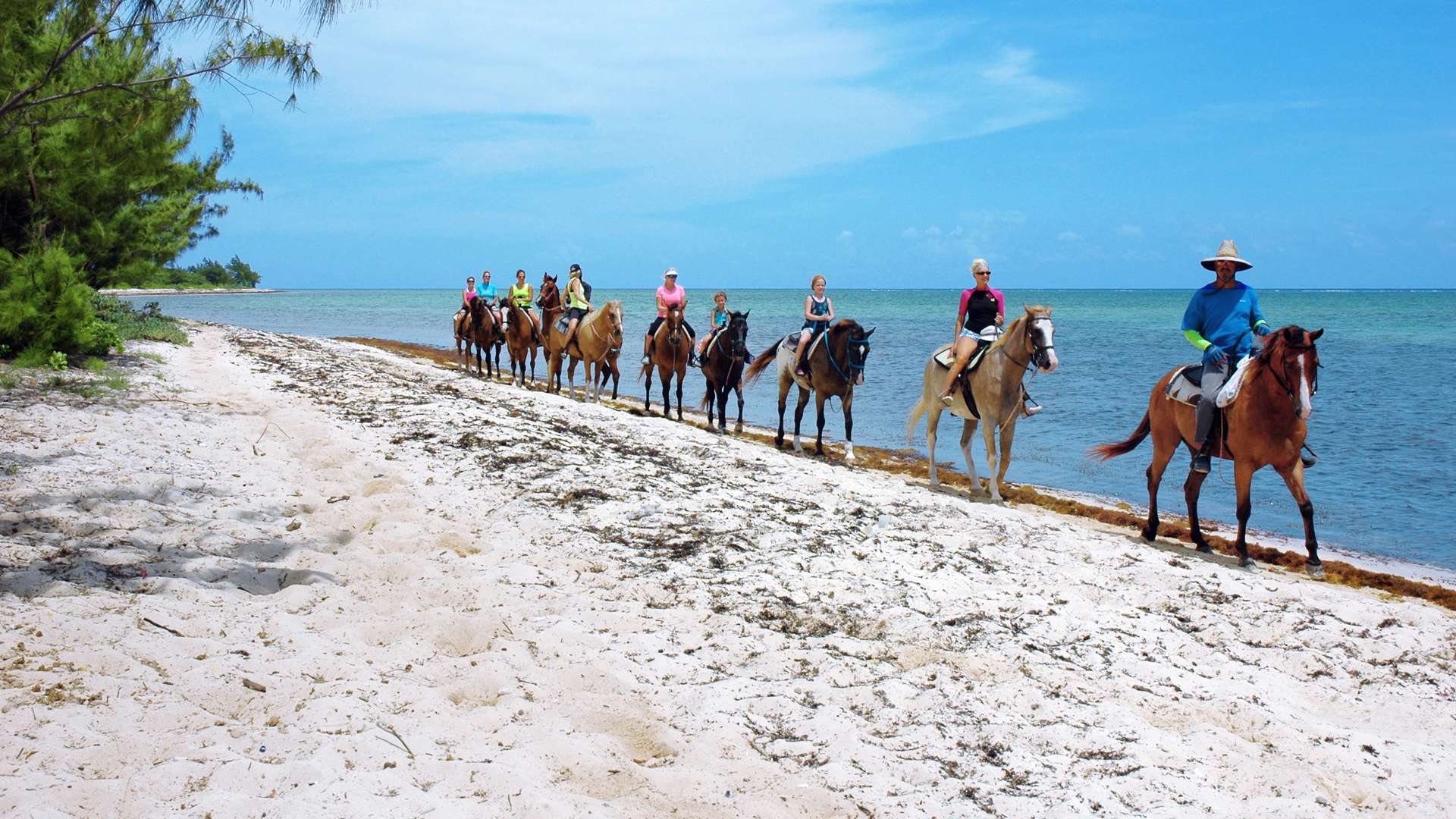 Beach trek horseback riding along Grand Cayman shoreline